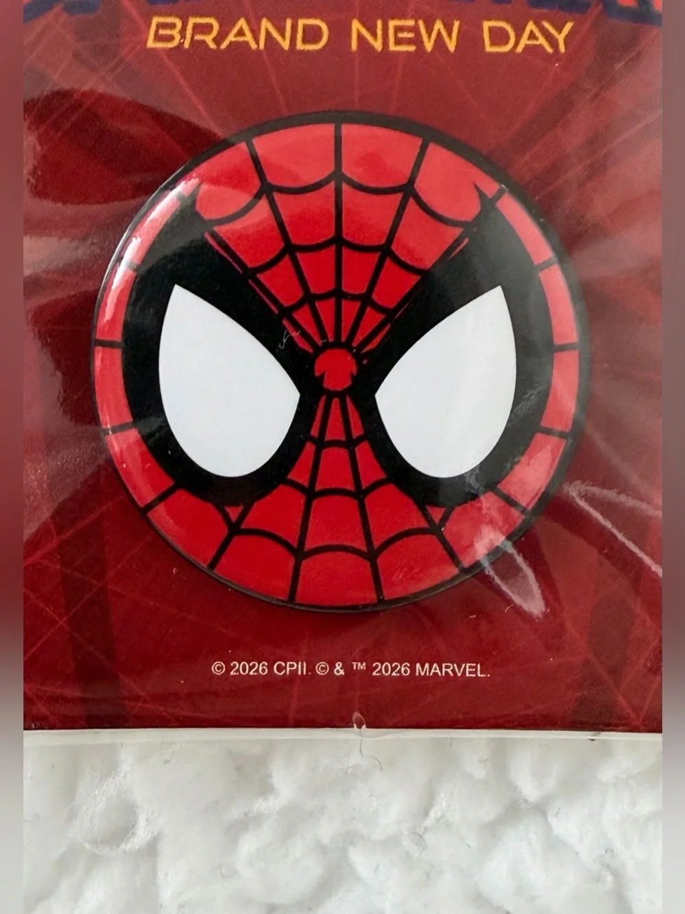 MARVEL STUDIOS • Spider-Man Brand New Day 2026 Sealed Promotional Enamel Pins